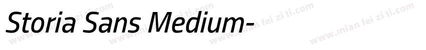 Storia Sans Medium字体转换